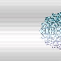 MHZ Wabenplissees DUETTE® Dessins NAMASTE blau