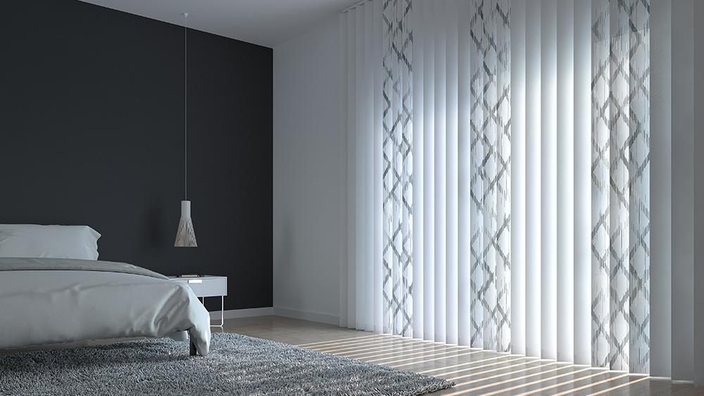 MHZ Vertikaljalousie Kollektion 2020 - iKat black, Schlafzimmer