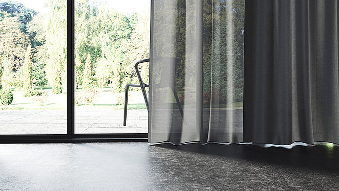 Vorhang Textiles Milieu Detailaufnahme